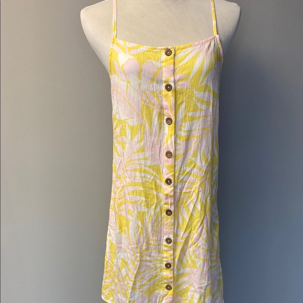 Billabong Vibrant Yellow and Pink Dress